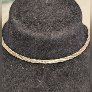 Vintage Milor Sterling Silver Braided Herringbone Necklace - 18-in.